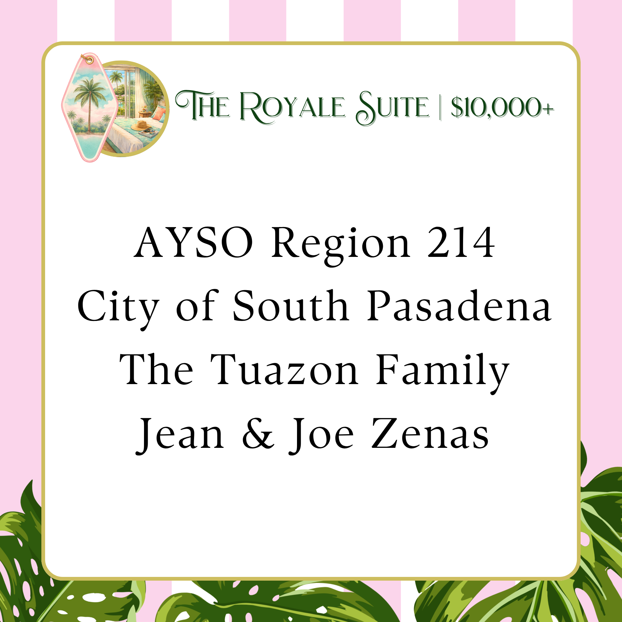 PG26 Sponsor Recognition